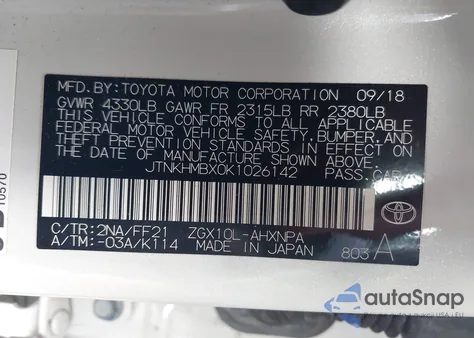 2019 Toyota C-Hr Xle from USA, damaged, VIN JTNKHMBX0K1026142